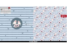 Jersey - Frl. von Julie Birdie Panel jeansblau stonewashed